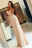 Sweetheart Mermaid Sequin Long Backless Prom Dress