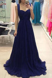 royal blue chiffon long prom Dresses blue bridesmaid Dresses Prom Dresses PM667