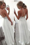 Backless Real Made Long Prom Dress Evening Dress