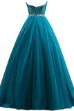 Sweet 16 Tulle Sequin Ball Gown Quinceanera Prom Dress