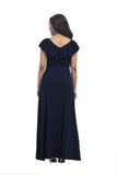 Ruffle V-Neck Formal Long Dresses FP3510