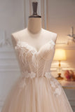 A-line Spaghetti Straps Beads Floor-length Prom Dress LJ0577