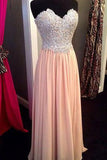 Beading Prom Dress V-Neck Chiffon Prom Dress Graduation Dress PD014