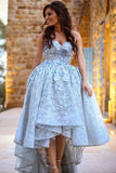 Unique Lace Sweetheart High Low Ball Gown Prom Dresses For Teens,Graduation Dresses H1231