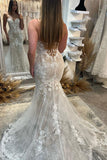 Mermaid Sweetheart Lace Appliques Wedding Dresses N052