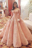 Blush pink New Gorgeous Sweet Gowns long Evening Dress