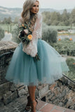 High Fashion Two-Piece Long Sleeves Homecoming Dress White Lace Top with Tutu Skirt PM122