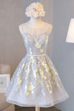 Beautiful Prom Dresses,A line Short Cute Homecoming Dress,Graduation Dresses PM121