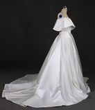 Stunning Off the Shoulder Strapless Ball Gown Long Wedding Dress Wedding Gowns W1130