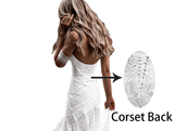 Elegant Mermaid Lace Sweetheart Beach Wedding Dresses Boho Bridal Dresses N1403